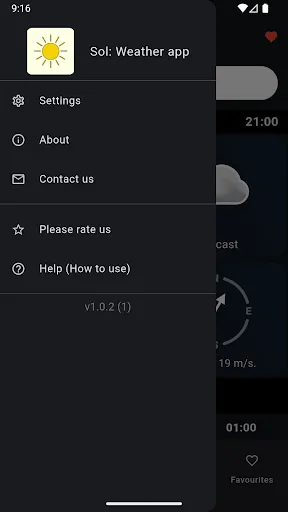 Скриншот 5 — Sol: Weather app