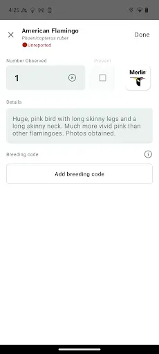 Скриншот 4 — eBird by Cornell Lab