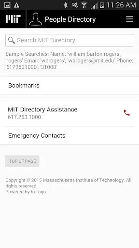 Скриншот 2 — MIT Mobile