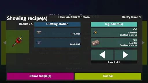 Скриншот 4 — Terraria Recipes & Items Guide