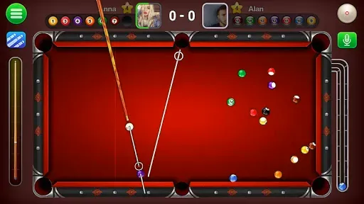 Скриншот 1 — 8 Ball Live - Billiards Games