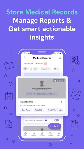 Скриншот 2 — Eka: Health AI, ABHA, Records