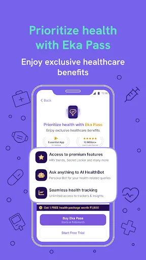 Скриншот 3 — Eka: Health AI, ABHA, Records