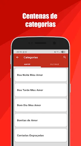 Скриншот 1 — Mensagens e Frases de Amor