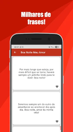 Скриншот 2 — Mensagens e Frases de Amor
