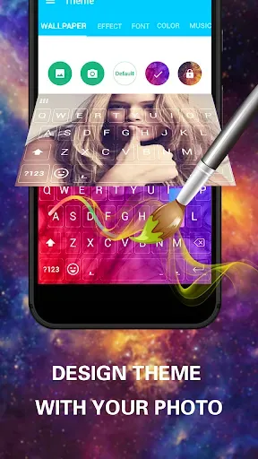 Скриншот 1 — Emoji Keyboard Cute Emoticons