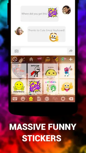 Скриншот 2 — Emoji Keyboard Cute Emoticons