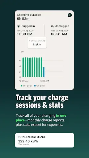 Скриншот 3 — ev.energy: Smart EV Charging