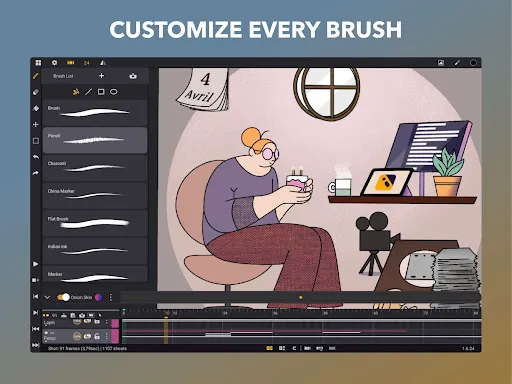 Скриншот 3 — Callipeg: 2D Animation App