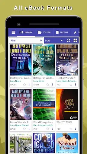 Скриншот 1 — EPUB Reader для всех книг
