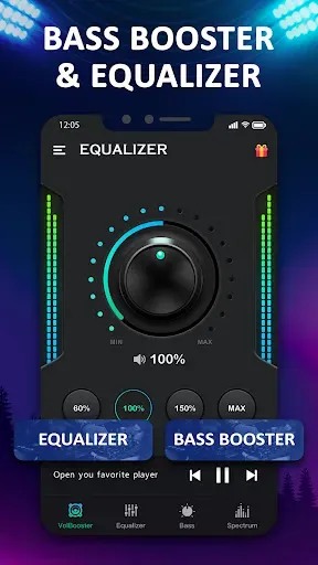 Скриншот 5 — Усилитель басов - Equalizer
