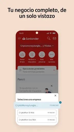 Скриншот 2 — Santander Empresas
