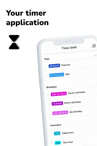 Скриншот 1 — Time Until - Countdown timers