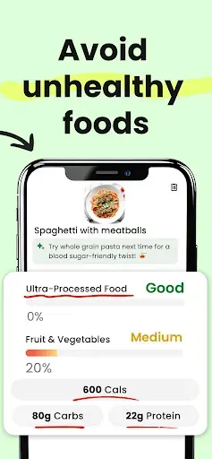 Скриншот 4 — GoCoCo: Diabetes Food Scanner