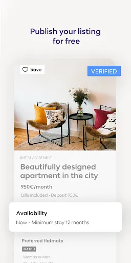 Скриншот 2 — Badi – Rooms for rent