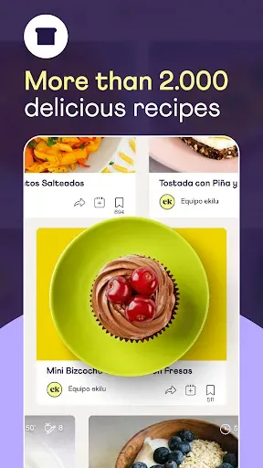 Скриншот 2 — ekilu - healthy recipes & plan