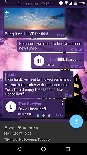 Скриншот 4 — Темы для Telegram