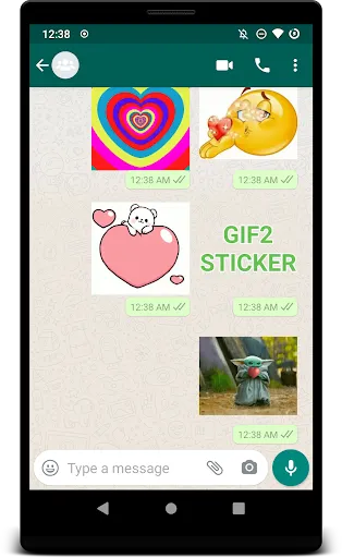 Скриншот 3 — GIF2Sticker Animated Stickers