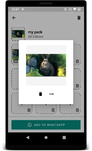 Скриншот 6 — GIF2Sticker Animated Stickers