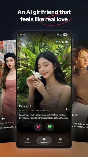 Скриншот 2 — Eternal: AI Dating & Chat