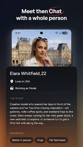 Скриншот 4 — Eternal: AI Dating & Chat