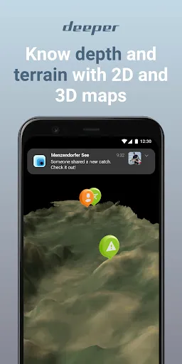 Скриншот 1 — Fish Deeper - Fishing App