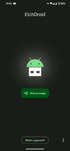 Скриншот 1 — EtchDroid - запись ISO-образа