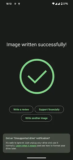 Скриншот 6 — EtchDroid - запись ISO-образа