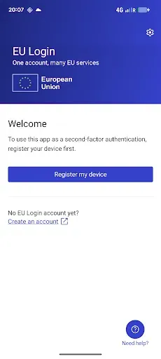 Скриншот 1 — EU Login