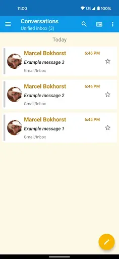 Скриншот 3 — FairEmail, privacy aware email