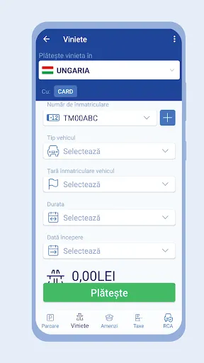 Скриншот 6 — TPARK - Parcare, RCA, Viniete