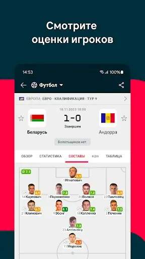 Скриншот 3 — Flashscore: Результаты матчей