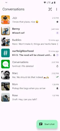 Скриншот 1 — Conversations (Jabber / XMPP)