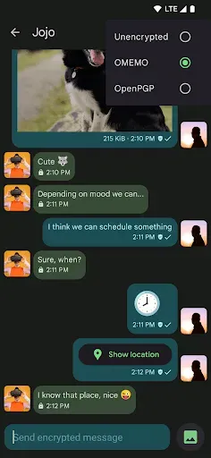 Скриншот 3 — Conversations (Jabber / XMPP)