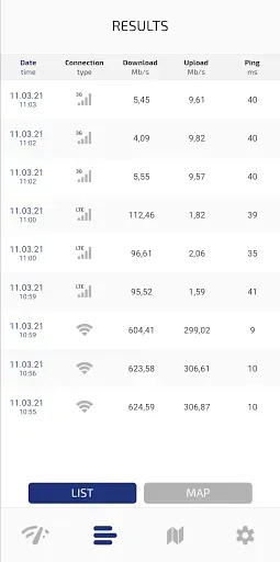 Скриншот 6 — Speed Test Light 5G/4G/WiFi