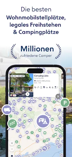 Скриншот 1 — Camping App Womo Wowa Van Zelt