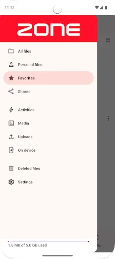 Скриншот 2 — ZoneCloud – Cloud storage
