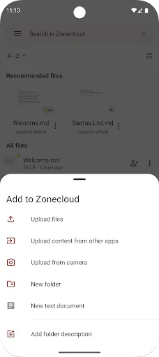 Скриншот 4 — ZoneCloud – Cloud storage
