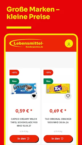 Скриншот 2 — Lebensmittel-Sonderposten.de