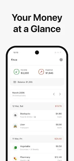 Скриншот 2 — Expense tracker - Finza