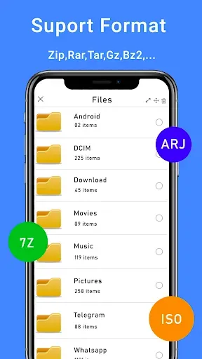 Скриншот 2 — Zip Extractor: Rar Extractor