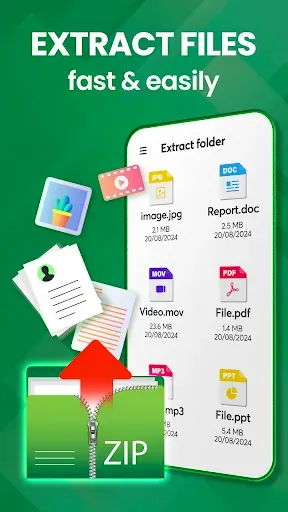 Скриншот 7 — Извлечь Zip, Распаковать