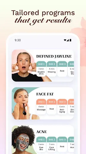 Скриншот 3 — Luvly: Face Yoga & Exercise
