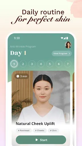 Скриншот 5 — Luvly: Face Yoga & Exercise