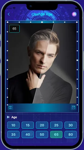 Скриншот 1 — TimeFace - AI Age Filter・aging