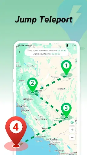 Скриншот 3 — FlashGo: Fake GPS Location