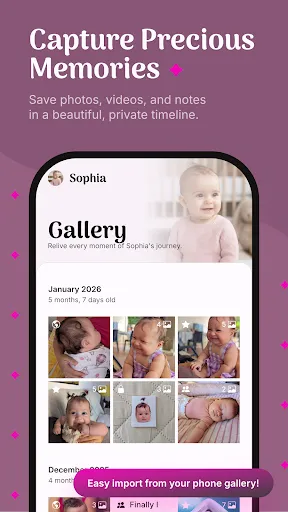 Скриншот 2 — Baby Diary, Videos & Health