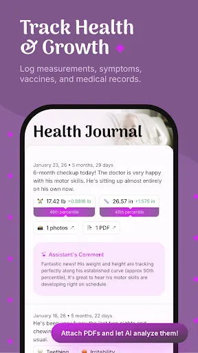 Скриншот 5 — Baby Diary, Videos & Health