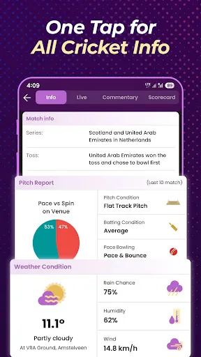 Скриншот 4 — Cricket Live Line Score
