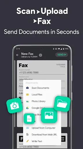 Скриншот 2 — Fax App: Send Fax From Phone